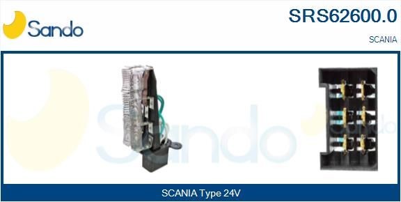 SANDO SRS62600.0 Blower motor resistor 1 738 098