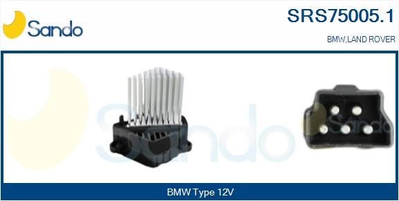 SANDO SRS750051 Blower resistor BMW 3 Touring (E46) 325i 2.5 192 hp Petrol 2003 price