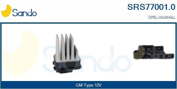 SANDO Voltage: 12V Resistor, interior blower SRS77001.0 buy