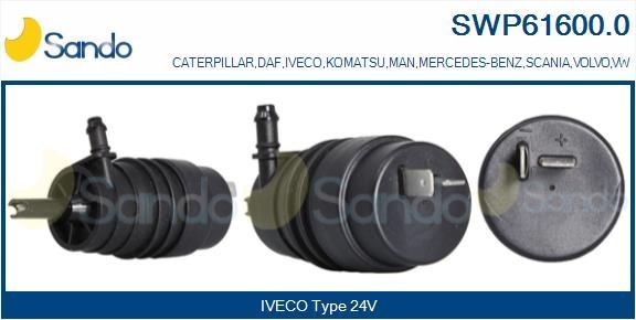 SWP61600.0 SANDO Waschwasserpumpe, Scheibenreinigung für VOLVO online bestellen