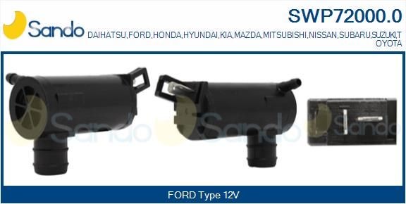SANDO .0 SWP720000 Windshield washer pump Mitsubishi Pajero IV 3.8 V6 250 hp Petrol 2015 price