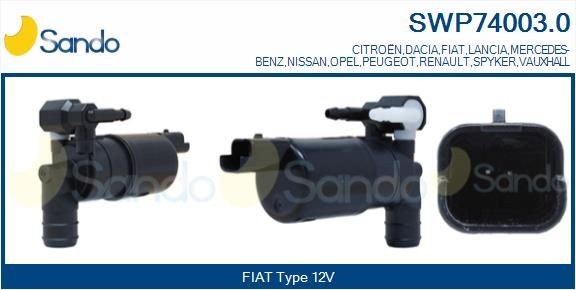 SANDO .0 SWP74003.0 Water Pump, window cleaning 1609930380