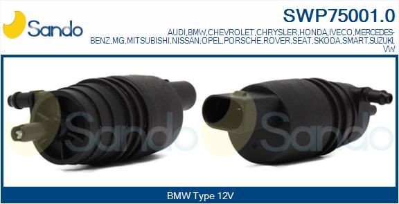 SANDO .0 SWP750010 Windshield washer pump Mercedes Sprinter 4,6-t Van 416 CDI 2.2 163 hp Diesel 2019 price