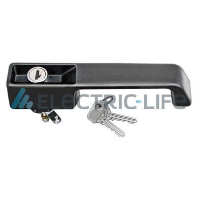 ELECTRIC LIFE ZR80263 Door Handle Left, with key, black