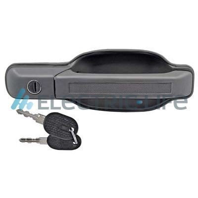 ELECTRIC LIFE ZR80406 Door Handle Right, Front and Rear, with key, grey