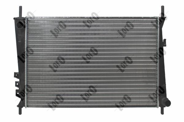 ABAKUS 055-017-0001 Engine radiator Aluminium, for vehicles with diesel engine, 620 x 415 x 32 mm, Mechanically jointed cooling fins