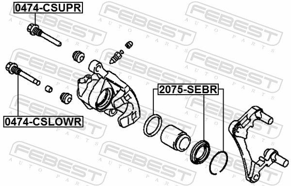 2075SEBR Brake caliper service kit FEBEST 2075-SEBR review and test