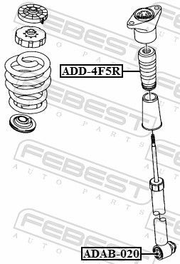 ADAB020 Bush, shock absorber FEBEST ADAB-020 review and test