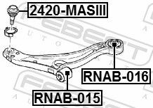 RNAB016 Control Arm- / Trailing Arm Bush FEBEST RNAB-016 review and test