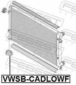VWSBCADLOWF Mounting, radiator FEBEST VWSB-CADLOWF review and test