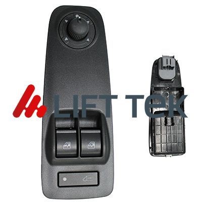LIFT-TEK Left Front Number of pins: 8-pin connector Switch, window regulator LTFTP76009 buy