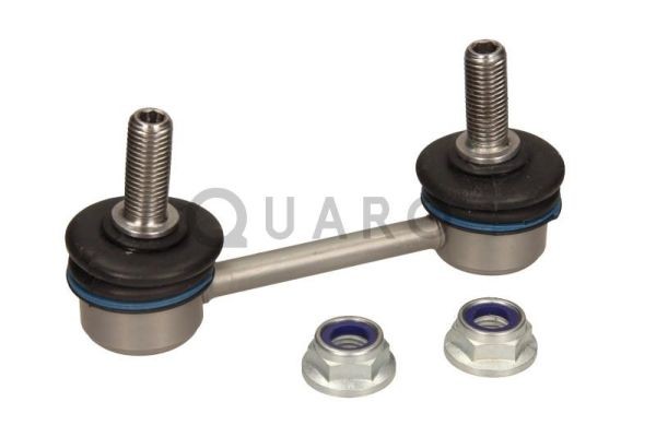 QUARO QS6702/HQ Anti-roll bar link Rear Axle, 88mm, M10x1,25, Metal, Steel