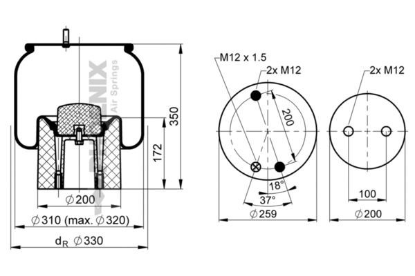 PHOENIX Boot, air suspension 1 DK 22 D-1