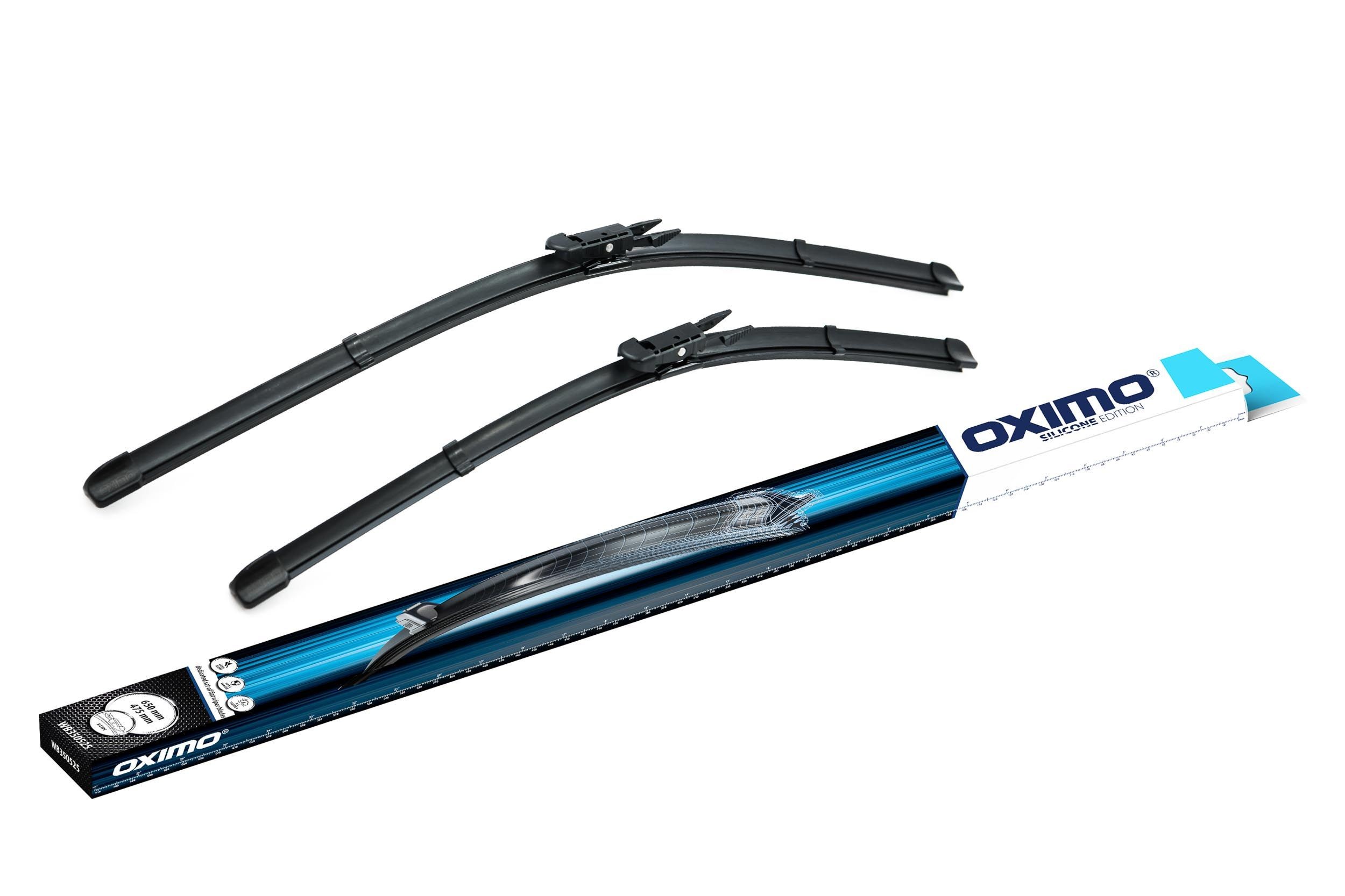 OXIMO WB350525 Wiper blade 650, 475 mm Front, Flat wiper blade