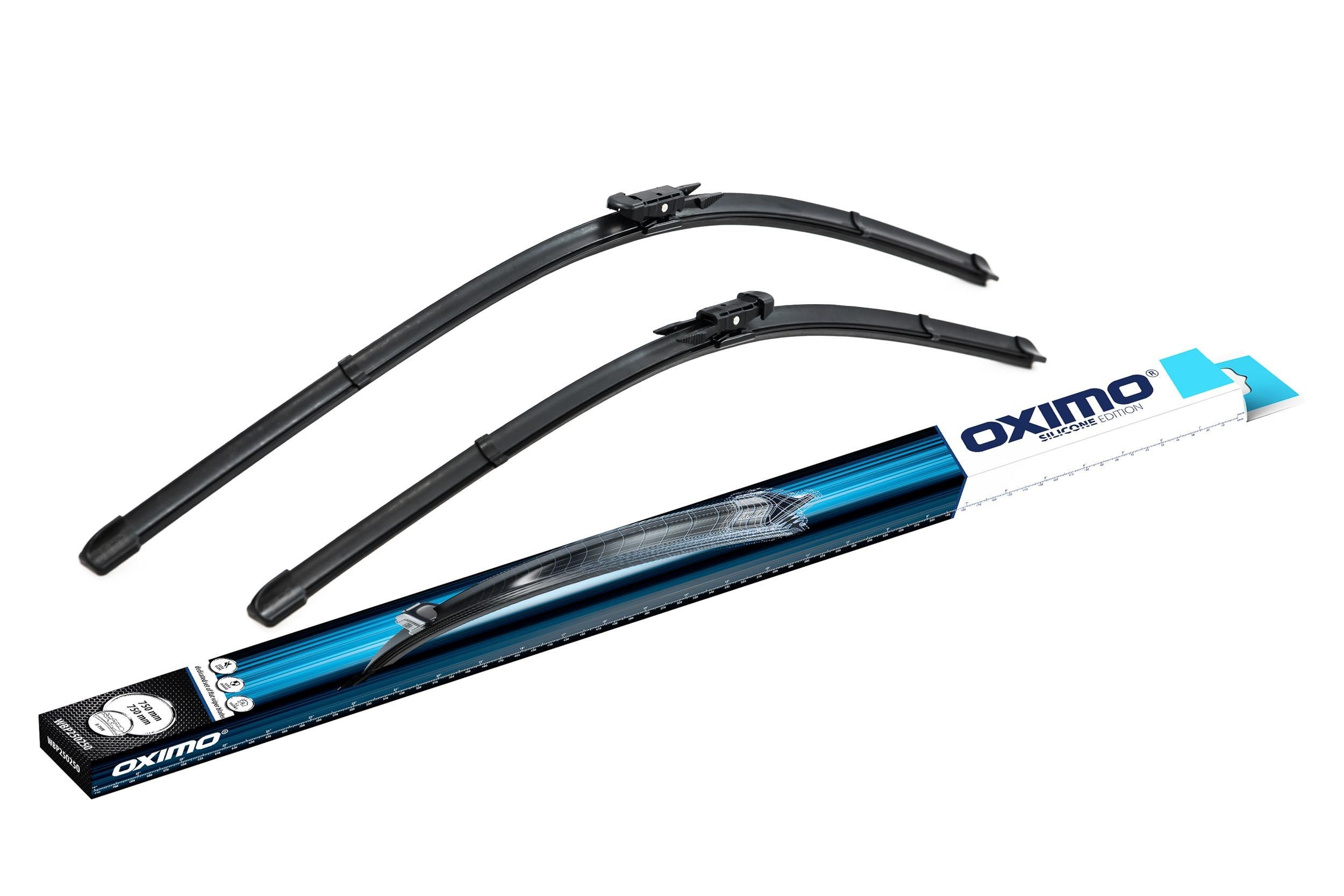 OXIMO WBP250250 Wiper blade 750 mm Front, Flat wiper blade