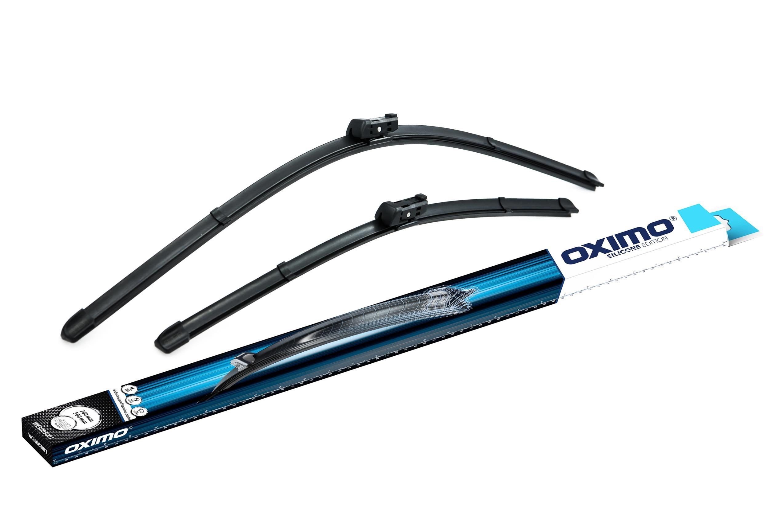 OXIMO WC3005001 Wiper blade 700, 500 mm Front, Flat wiper blade