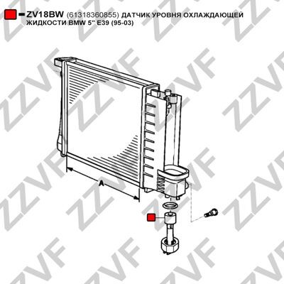 ZZVF ZV18BW Sensor, coolant level