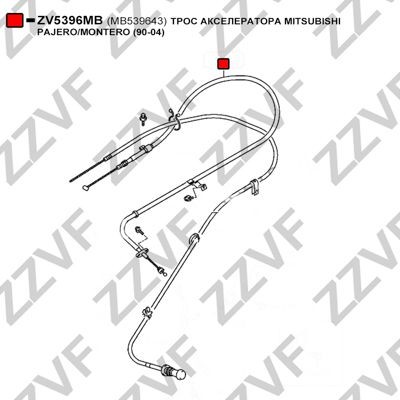 ZZVF ZV5396MB Accelerator cable