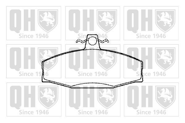 21662 QUINTON HAZELL excl. wear warning contact Height: 61mm, Width: 115mm, Thickness: 18mm Brake pads BP1133 buy