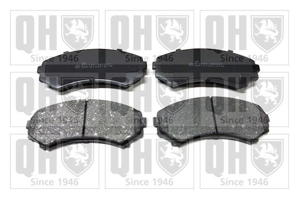 QUINTON HAZELL BP1250 Brake pad set with acoustic wear warning, with bracket