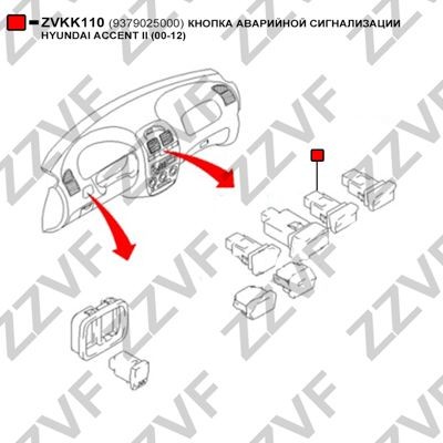 ZVKK110 Hazard Light Switch ZZVF ZVKK110 review and test