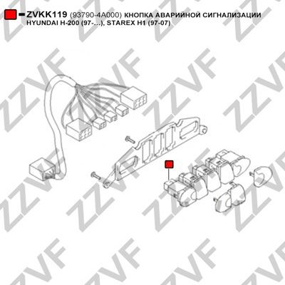 ZVKK119 Hazard Light Switch ZZVF ZVKK119 review and test