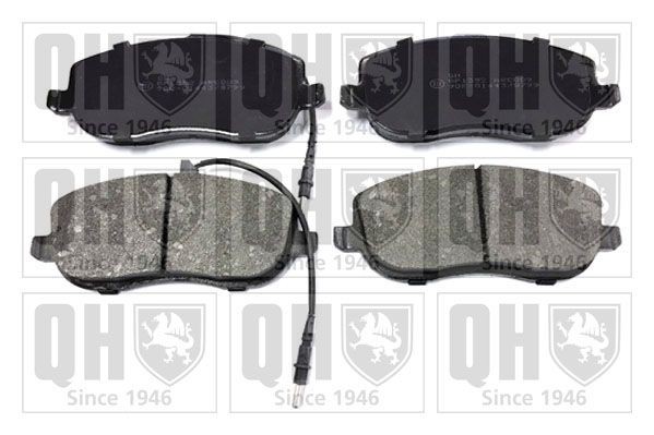 QUINTON HAZELL BP1352 Brake pad set incl. wear warning contact, with brake caliper screws