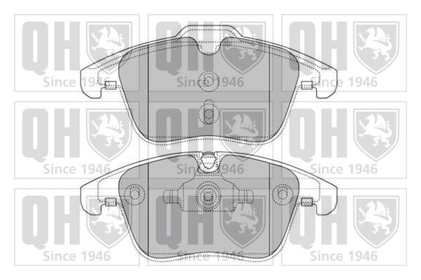 QUINTON HAZELL BP1629 Brake pad set