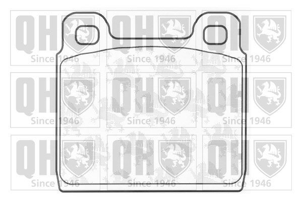 QUINTON HAZELL BP291 Brake pad set excl. wear warning contact
