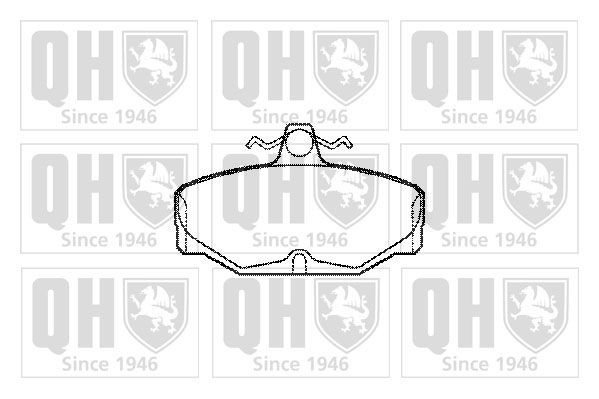 20981 QUINTON HAZELL excl. wear warning contact Height: 54,1mm, Width: 90mm, Thickness: 14mm Brake pads BP364 buy