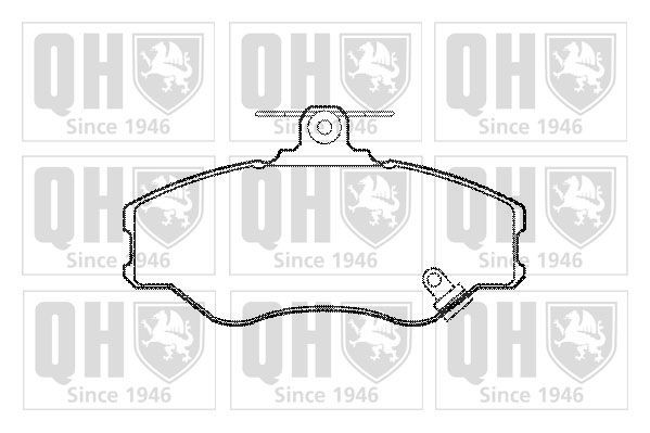 23081 QUINTON HAZELL with acoustic wear warning Height: 72,6mm, Width: 130mm, Thickness: 19mm Brake pads BP790 buy