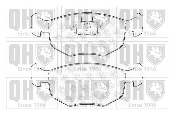 21358 QUINTON HAZELL excl. wear warning contact Height: 58mm, Width: 156mm, Thickness: 20mm Brake pads BP832 buy