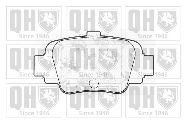23454 QUINTON HAZELL excl. wear warning contact Height: 45mm, Width: 89mm, Thickness: 15mm Brake pads BP847 buy