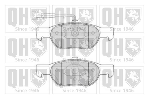 21930 QUINTON HAZELL incl. wear warning contact Height: 52mm, Width: 151mm, Thickness: 18mm Brake pads BP860 buy