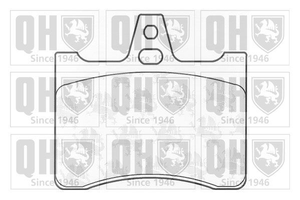 QUINTON HAZELL BP924 Brake pad set excl. wear warning contact