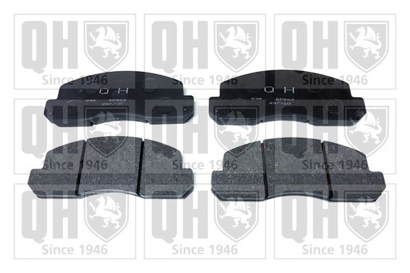 23306 QUINTON HAZELL excl. wear warning contact Height: 63,5mm, Width: 167mm, Thickness: 18mm Brake pads BP963 buy