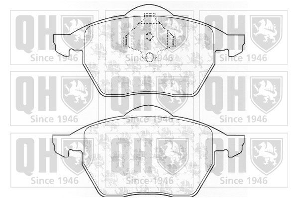 20676 QUINTON HAZELL excl. wear warning contact Height: 74mm, Width: 156mm, Thickness: 20mm Brake pads BP975 buy