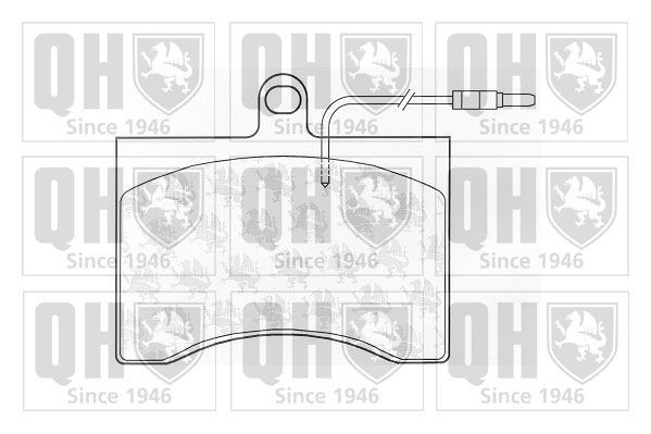 20655 QUINTON HAZELL incl. wear warning contact Height: 96,3mm, Width: 114mm, Thickness: 19,5mm Brake pads BP997 buy