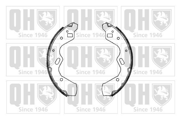 QUINTON HAZELL BS1081 Brake Shoe Set 203 x 31 mm