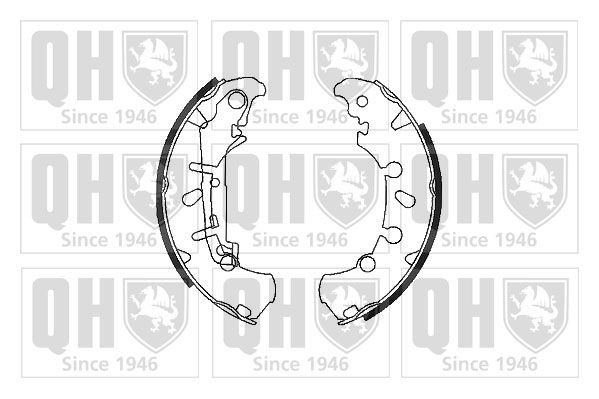 QUINTON HAZELL BS1116 Brake Shoe Set 1106634