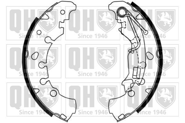 QUINTON HAZELL BS1163 Brake Shoe Set 41060-0T925