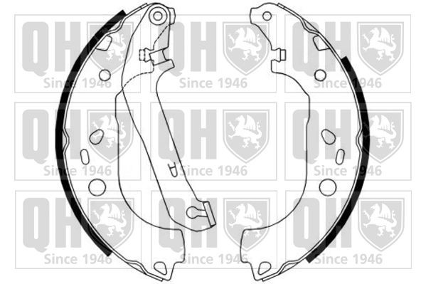 QUINTON HAZELL BS1171 Brake shoe kits Ford Focus Mk2 1.6 LPG 115 hp Petrol/Liquified Petroleum Gas (LPG) 2009 price