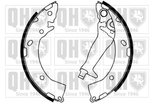QUINTON HAZELL BS1173 Brake Shoe Set 58305 1CA10