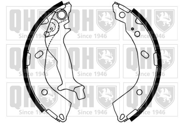 QUINTON HAZELL BS1174 Brake Shoe Set 583051CA00
