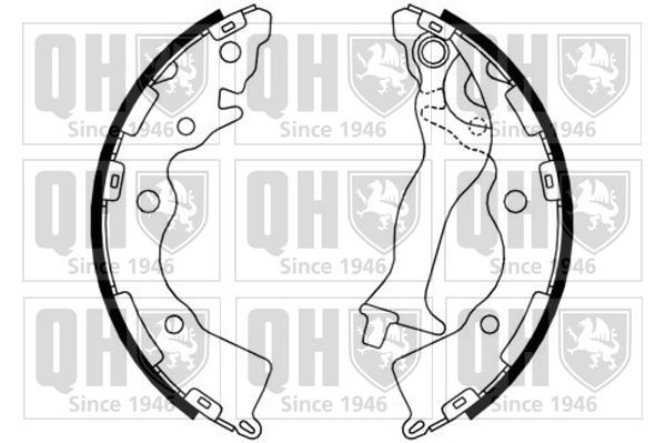 QUINTON HAZELL BS1185 Brake Shoe Set 203 x 32 mm