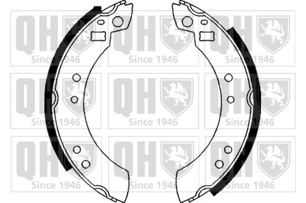 QUINTON HAZELL BS502 Brake Shoe Set 3287600-5