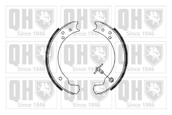 QUINTON HAZELL BS511 Brake shoes LAND ROVER DEFENDER 1991 in original quality