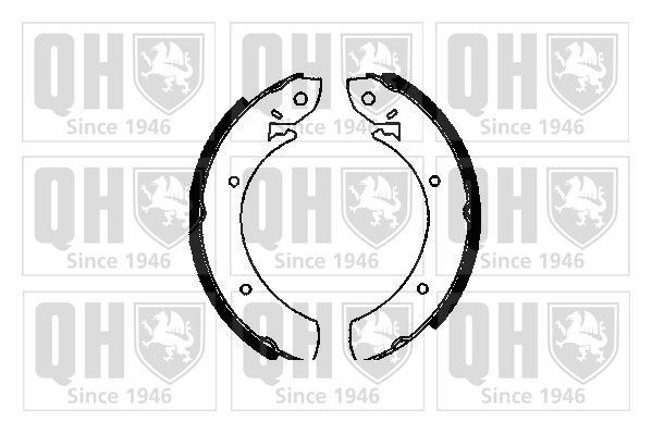 QUINTON HAZELL Drum brake shoe support pads rear and front RENAULT TRAFIC Platform/Chassis (P6) new BS522