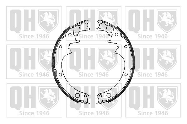 QUINTON HAZELL Brake shoes rear and front NISSAN PATROL Hardtop (K160) new BS747