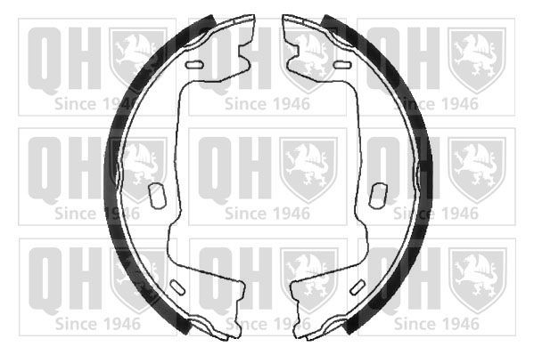QUINTON HAZELL BS773 SAAB Parking brake pads in original quality